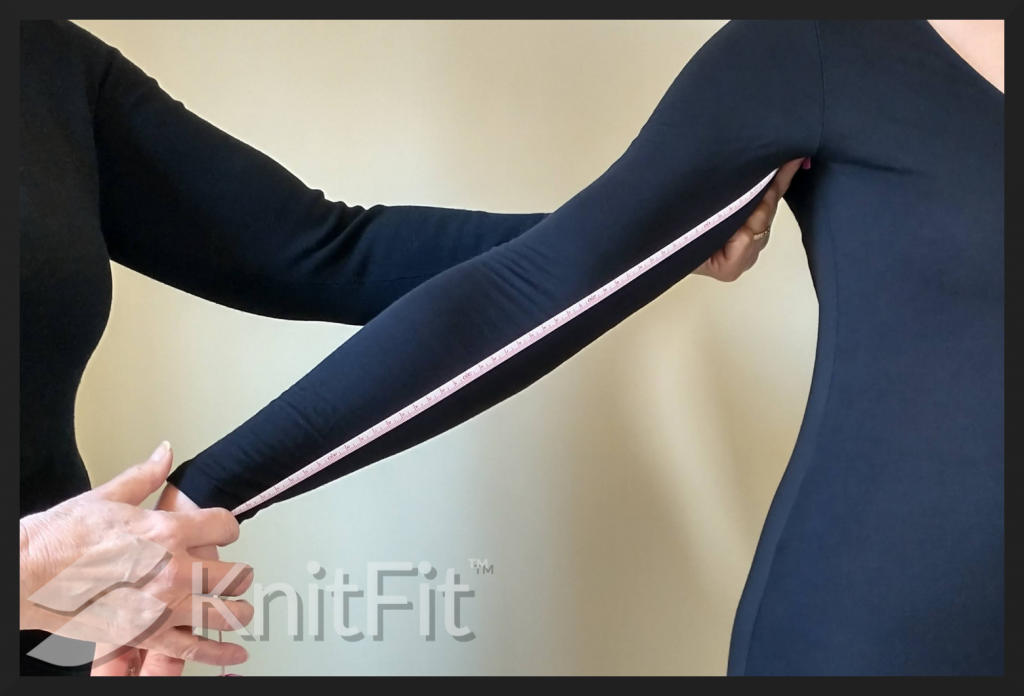 Wrist to underarm front view